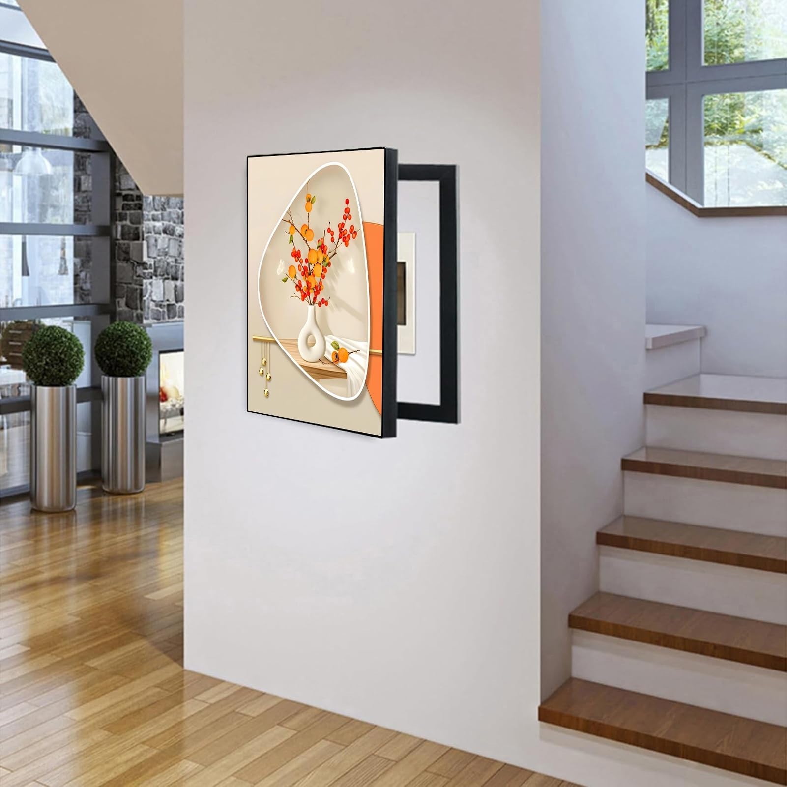 Copertura Decorativa per Scatola del contatore Elettrico - Copertura per Scatola dei fusibili da Parete con Design Artistico