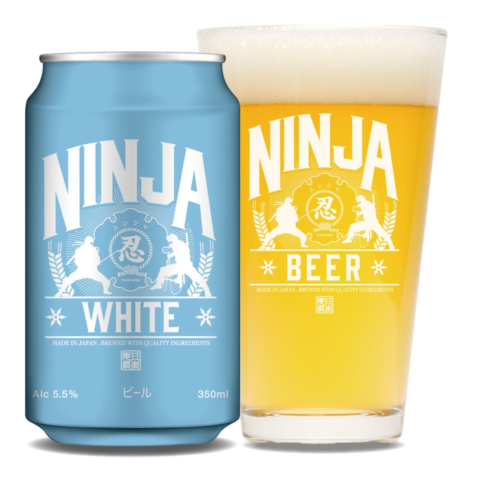 Amazon.co.jp: NINJA WHITE 缶 350ml×24本 : 食品・飲料・お酒