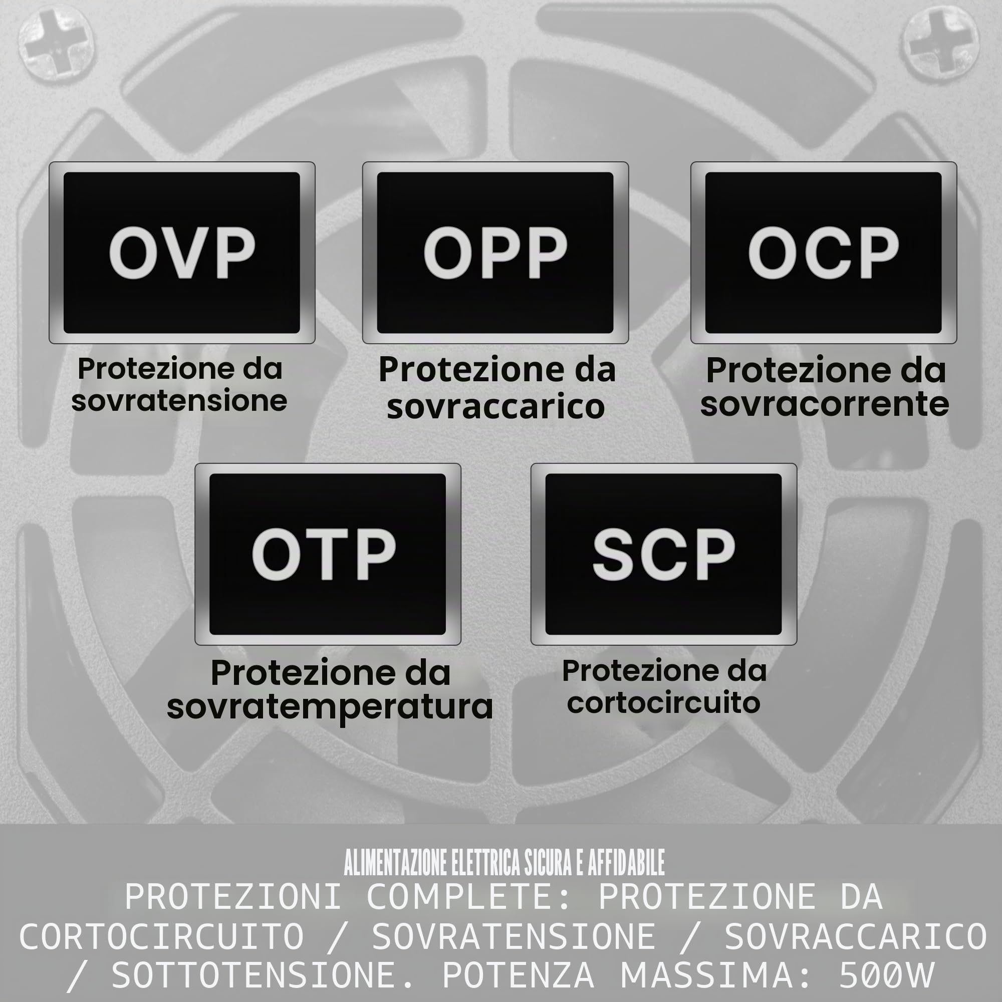 Apevia Soluzione SFX-AP500W Mini ITX/Alimentazione elettrica Micro ATX/SFX 500W