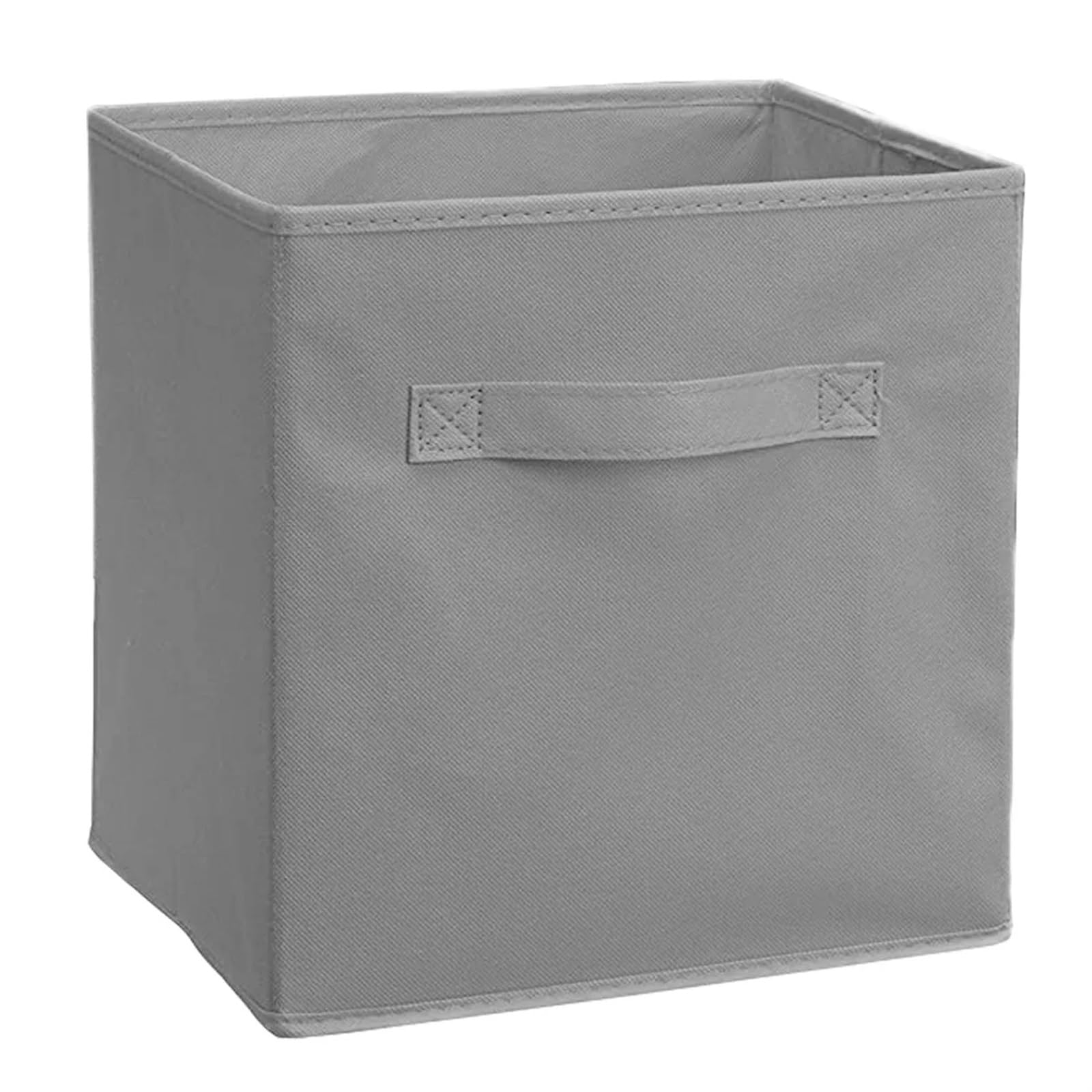 EWUHYFP Collapsible Storage Box Collapsible Storage Cubes Organizer with Handles Office Baskets Bins for Shelves Snacks Sundries(Gray)
