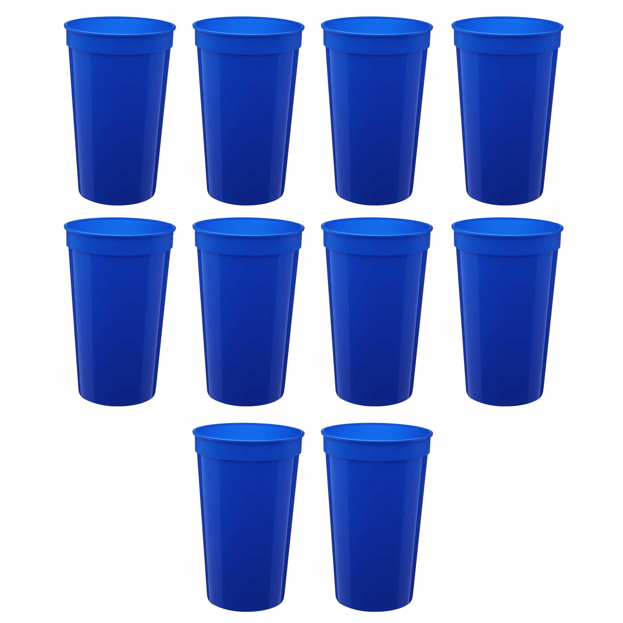 DISCOUNT PROMOS Plastic Stadium Cups 22 oz. Set of 10 - gameday and tailgating | Mubboo