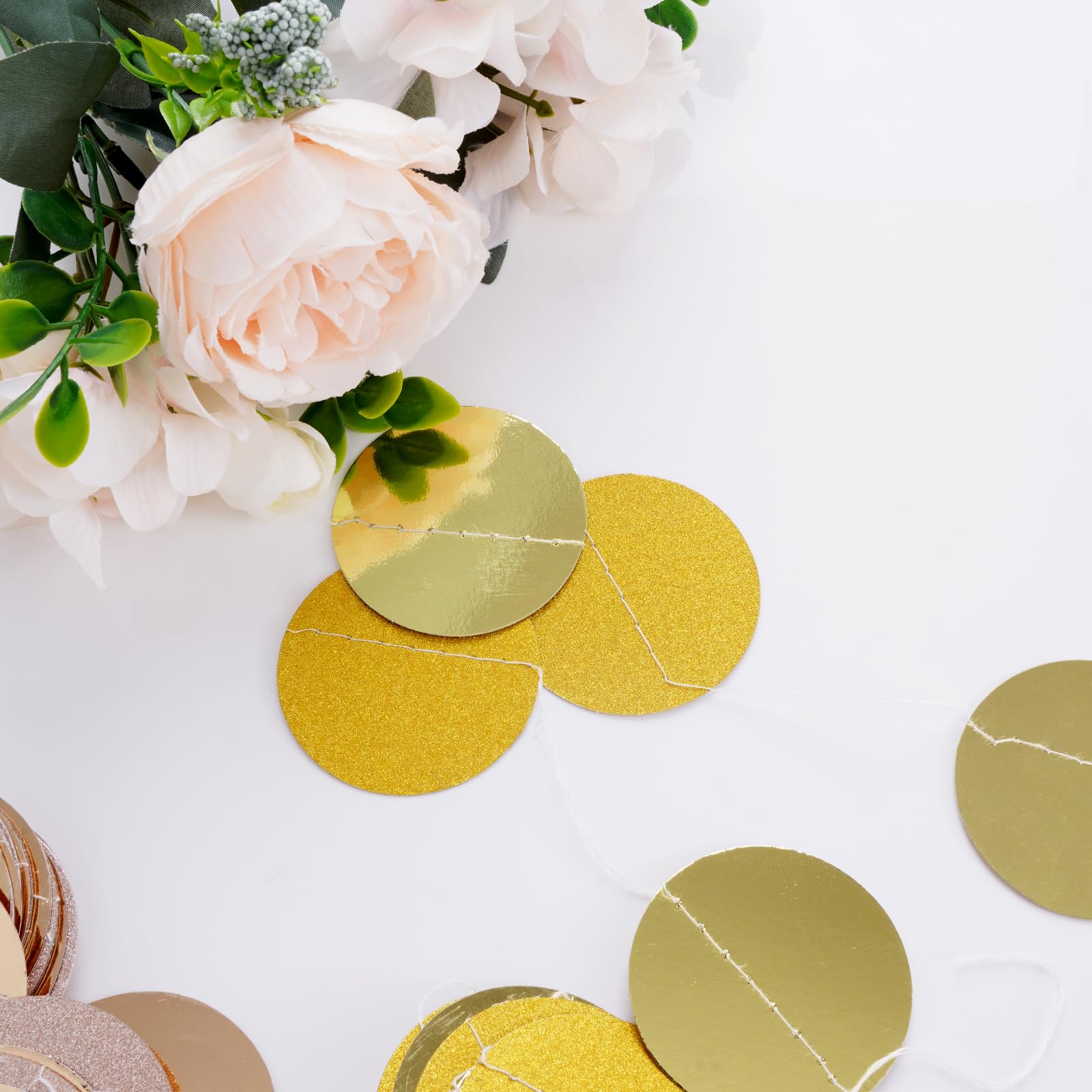 Ghirlande Scintillanti Per Feste - 4 Pezzi Da 4m, Oro Rosa, Per Matrimoni, Compleanni E Natale - Foto 2