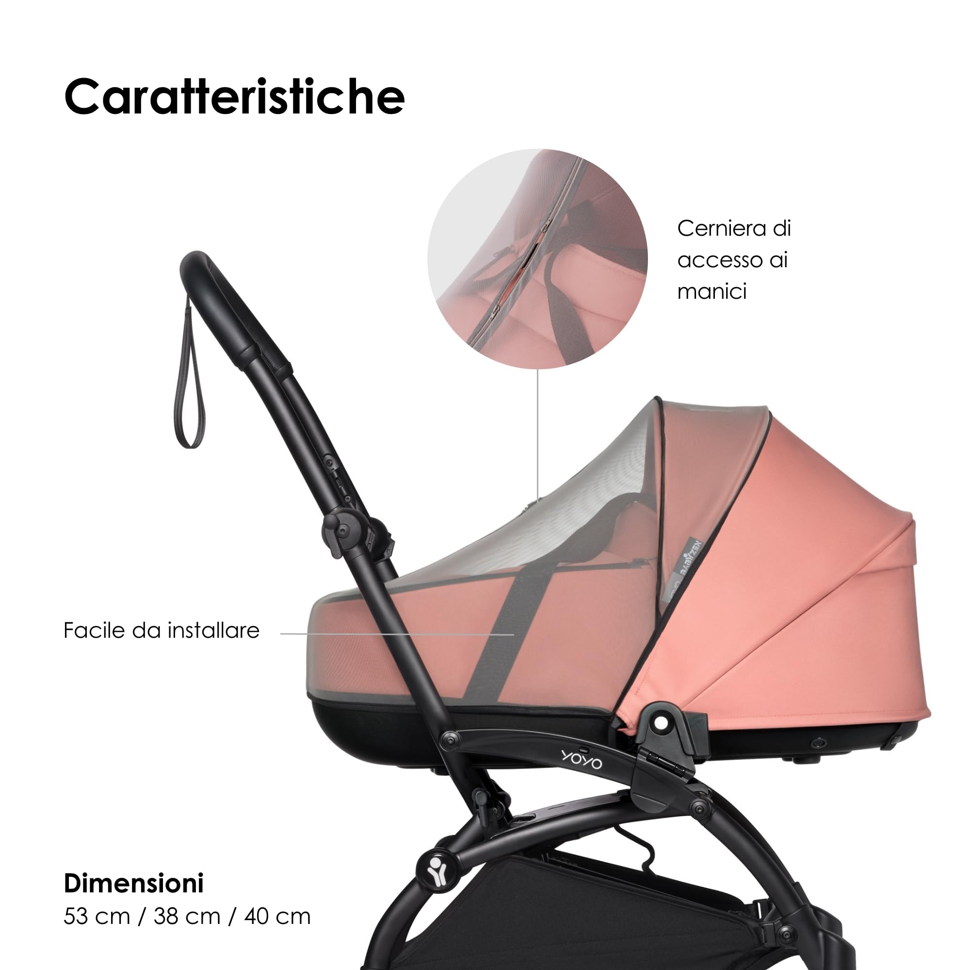 BABYZEN YOYO Zanzariera per culla – Protegge il bambino da zanzare e altri insetti