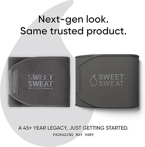 Miniatura 2 de Sports Research Sweet Sweat - Faja reductora de cintura (serie core), banda de fitness para mejorar el sudor para mujeres y hombres