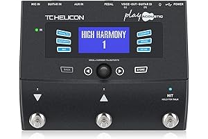 TC HELICON PLAY ACOUSTIC 3-BUTTON VOCAL AND ACOUSTIC GUITAR EFFECTS STOMPBOX WITH BODYREZ AND LOOPING