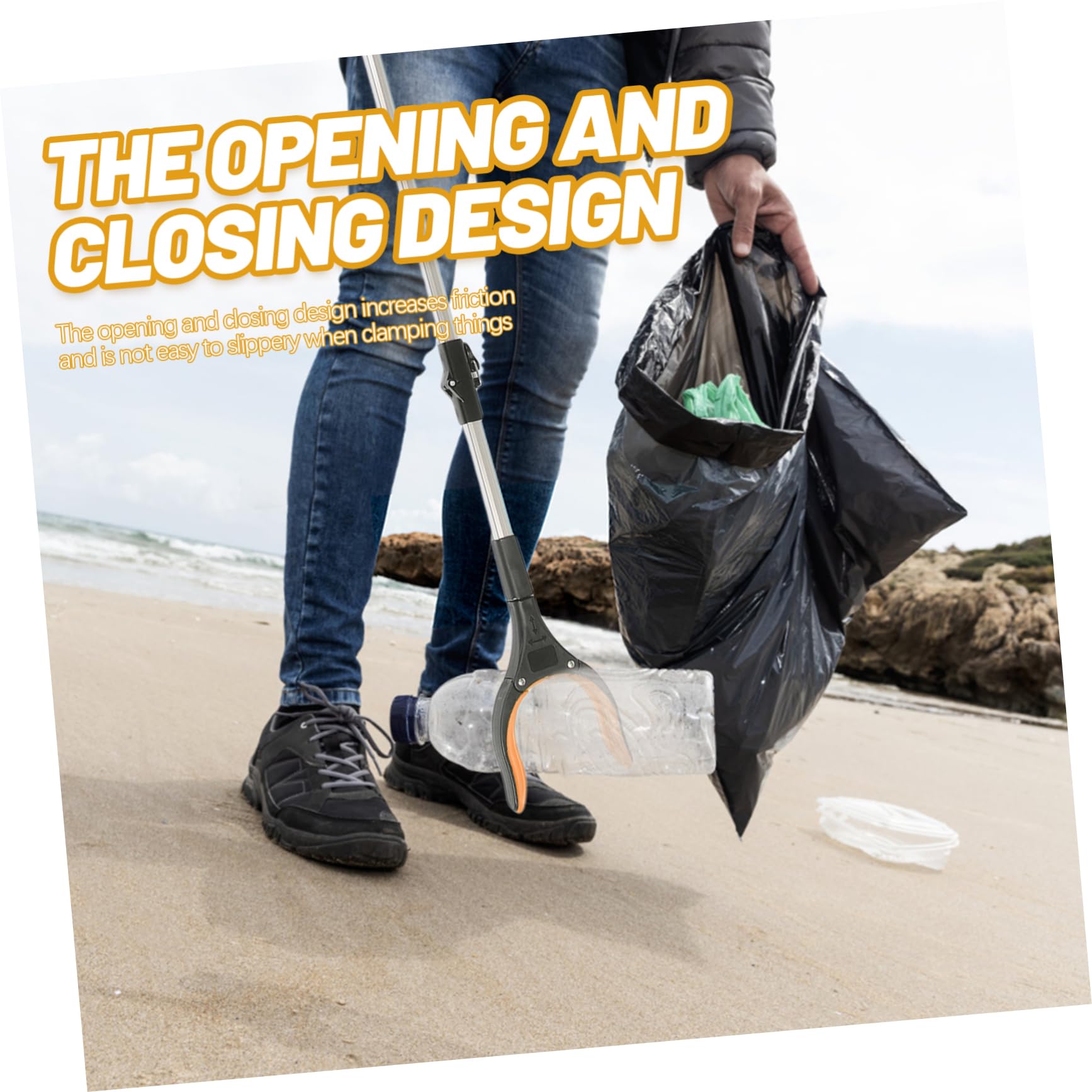 FRCOLOR Quick Clamps Grabber Tools Trash Picker Quick Litter Clip Garbage Tongs Trash Pick Clips Reusable Tong Garbage Clamp Trash Clamp Garbage Clip Garbage Folder Pp Pickup Household