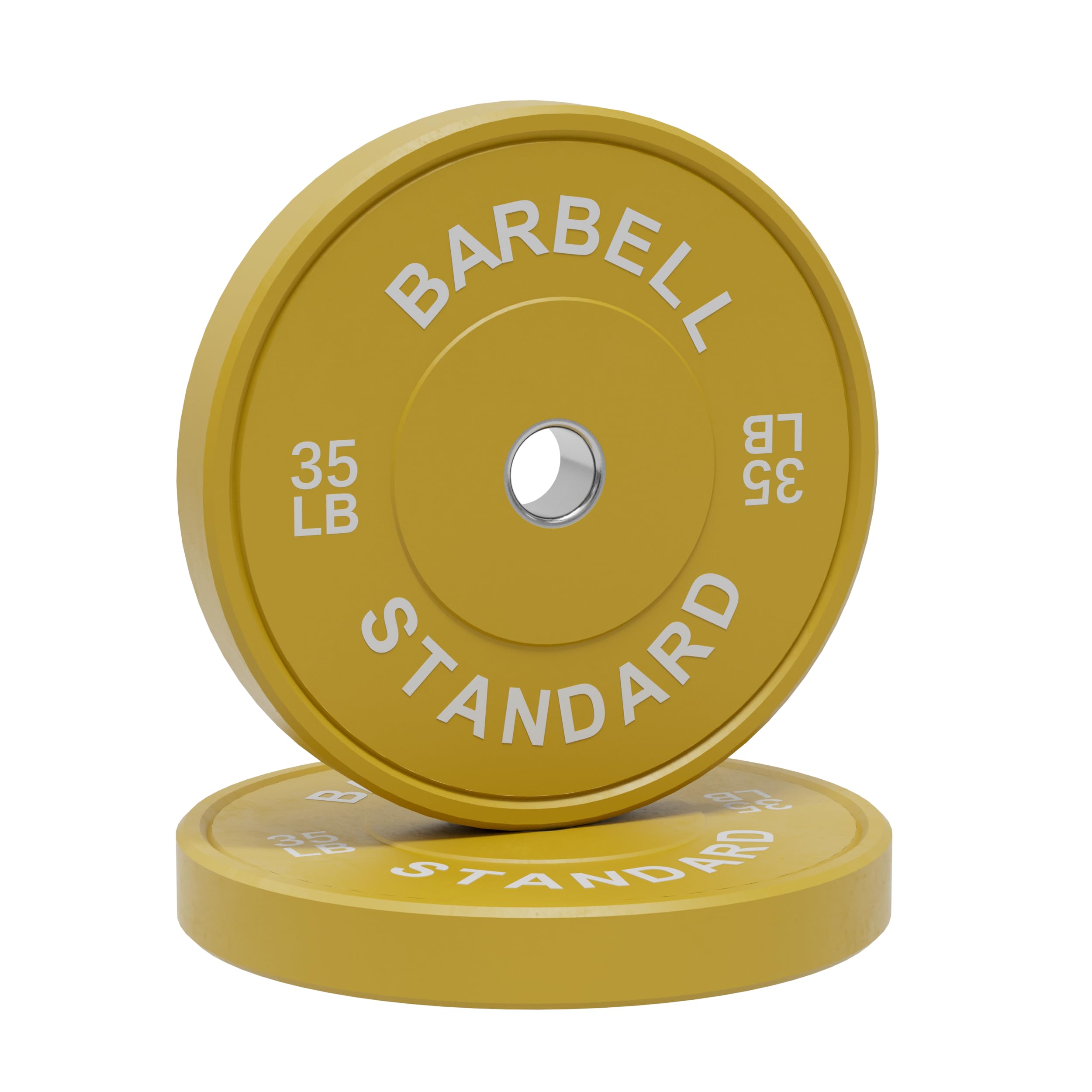 GMWDOlympic Weight Plate, Bumper Plate Sets with Color Coded, Vigine Rubber Weights with Steel Hub, Strength Training Weight Lifting Plate Home Gym