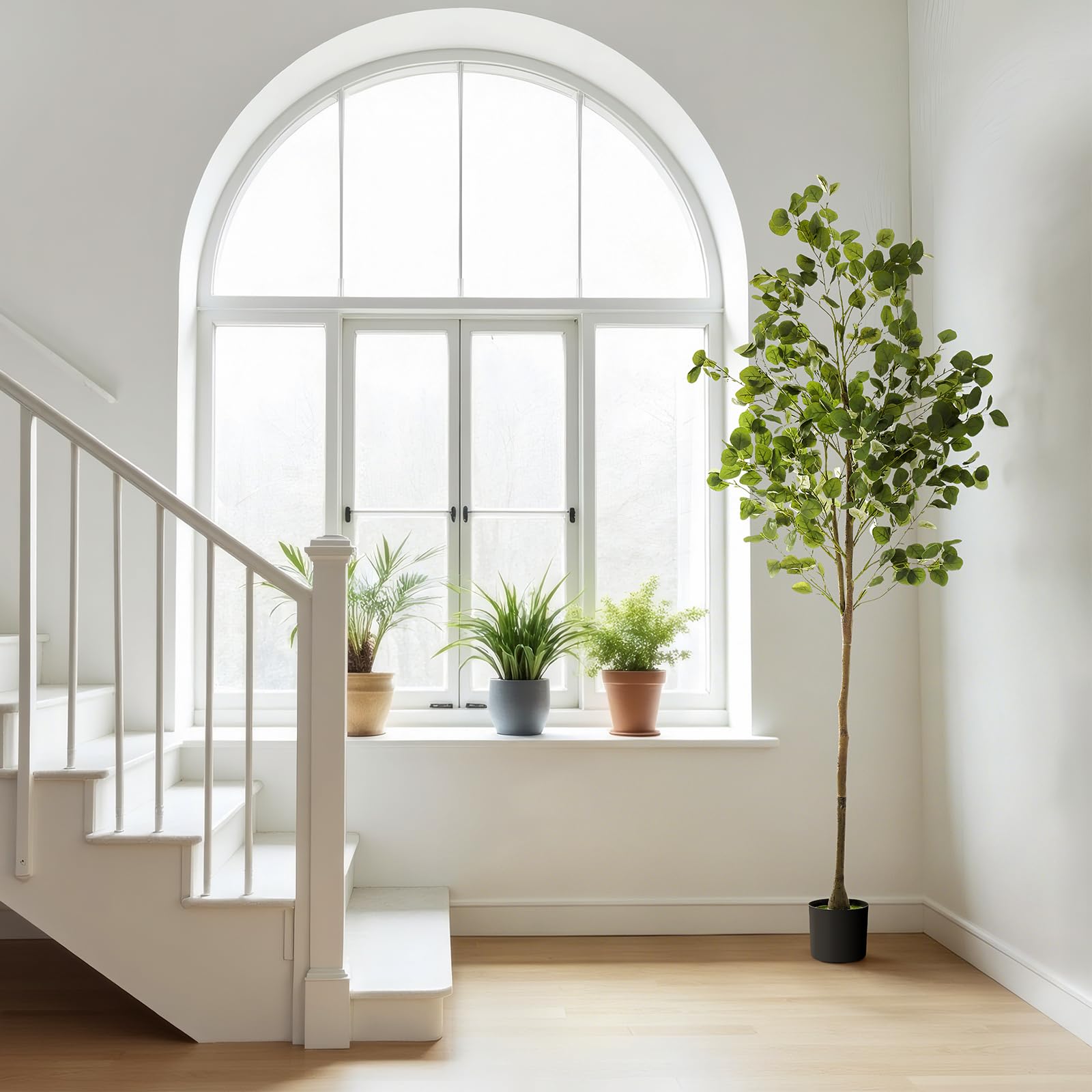 CADUKE Arbre Artificiel Eucalyptus 1,8m pour Salon