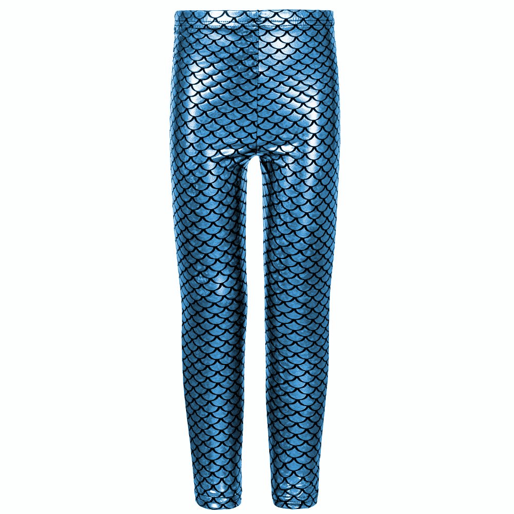 SeeitWearitNew Women’s Mermaid Stretch Shiny Ladies Disco Lagging Pants (L/XL, Turquoise)