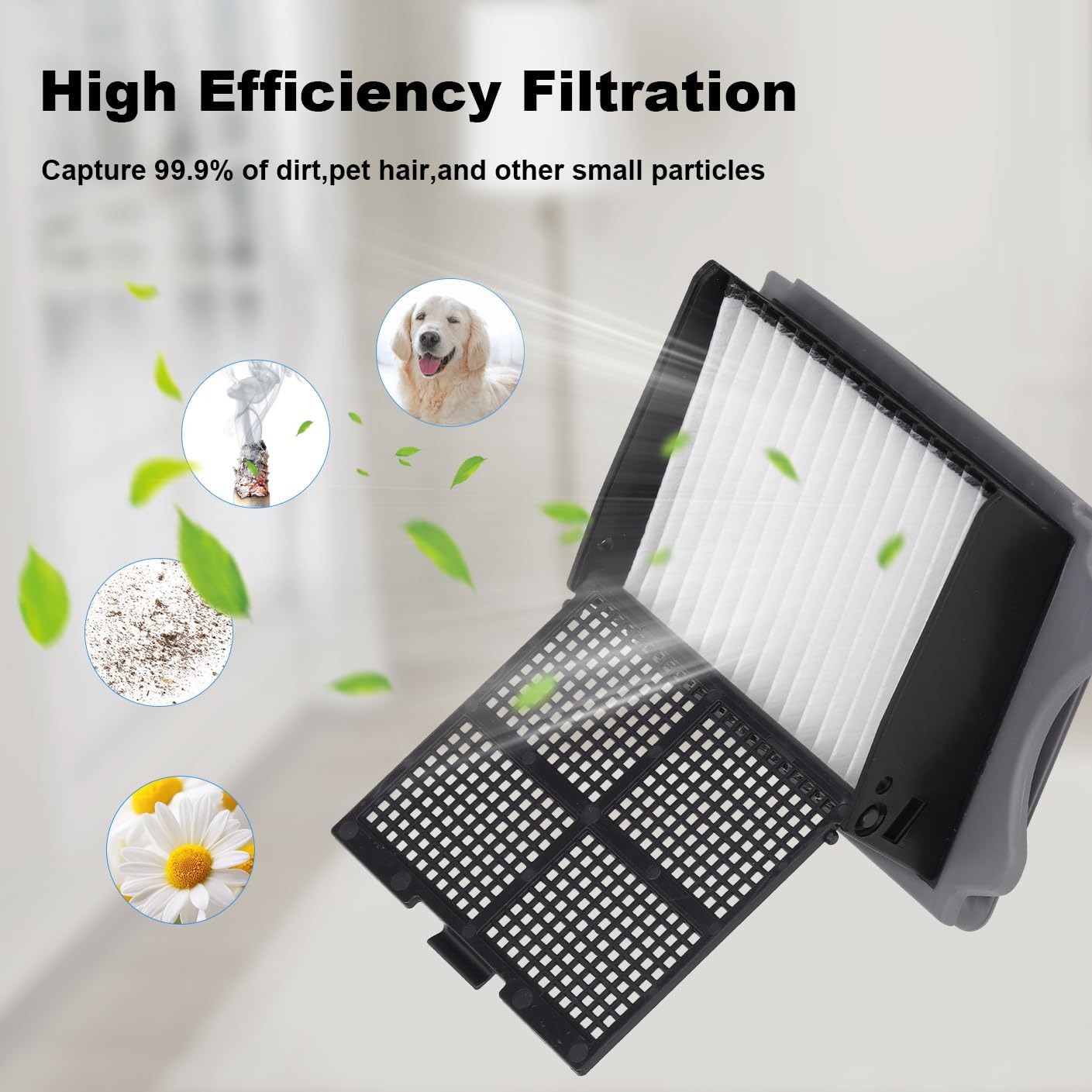 Roller Brush and Filter Replacement for Tineco iFloor 3/ Floor One S3 Cordless Vacuum Cleaner - Replacement Parts Accessory Kit, 2 Brush Roller and 4 HEPA Filters image 4