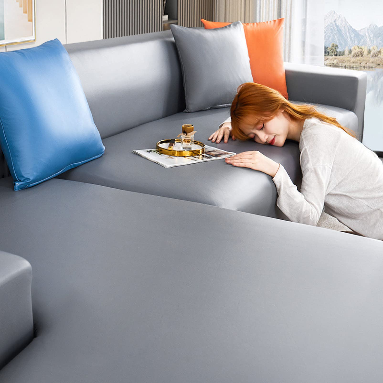 Amazon｜ソファーカバー マルチカバー 肘無し ソファー座面カバー 1/2