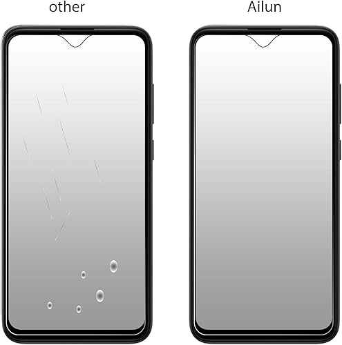 Miniatura 6 de Ailun Protector de pantalla para Galaxy A03S/A02/A02S (paquete de 3) Vidrio templado de 0.013 in, ultra transparente, antiarañazos, compatible con