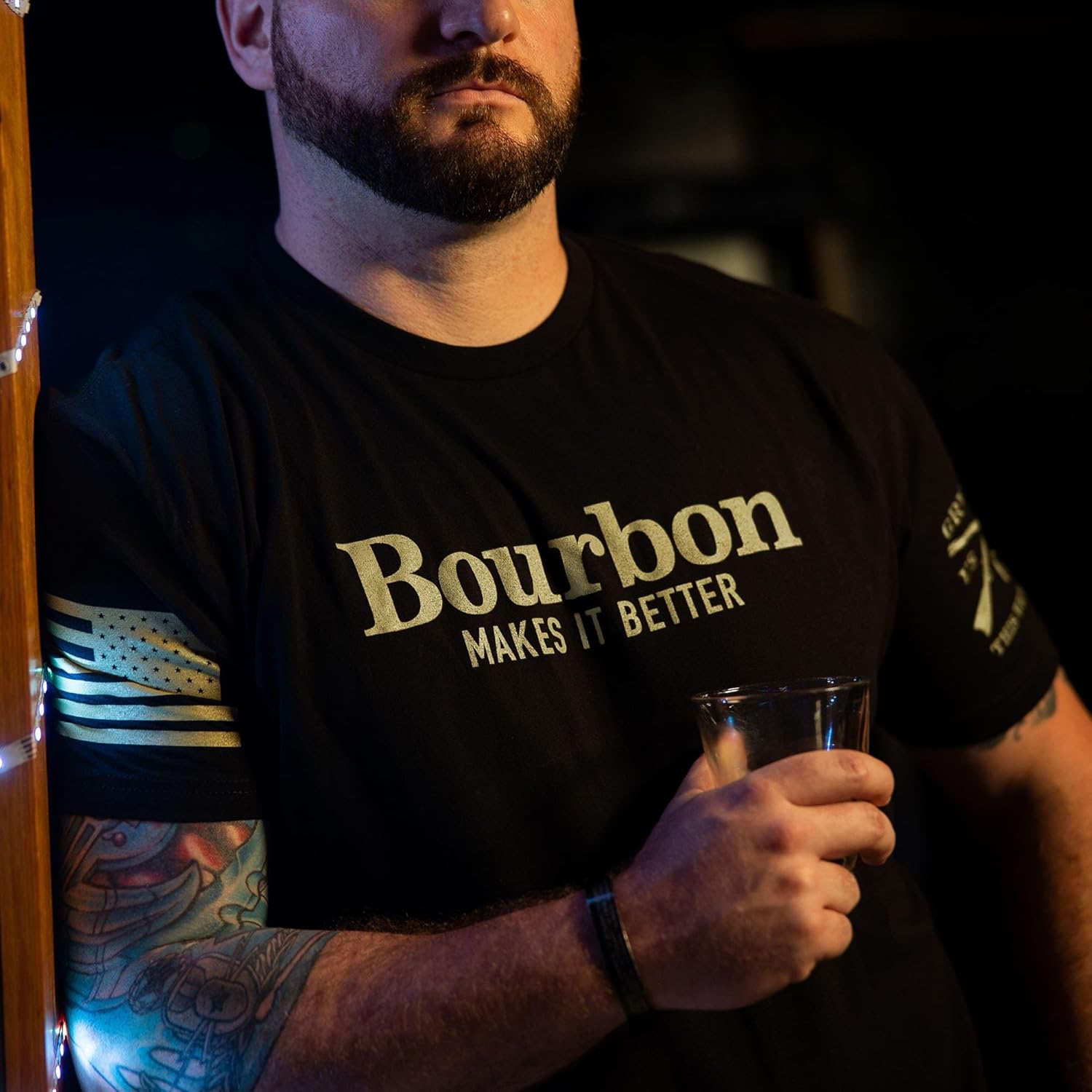 Grunt Style Bourbon Makes It Better Men's T-Shirt - Image 2