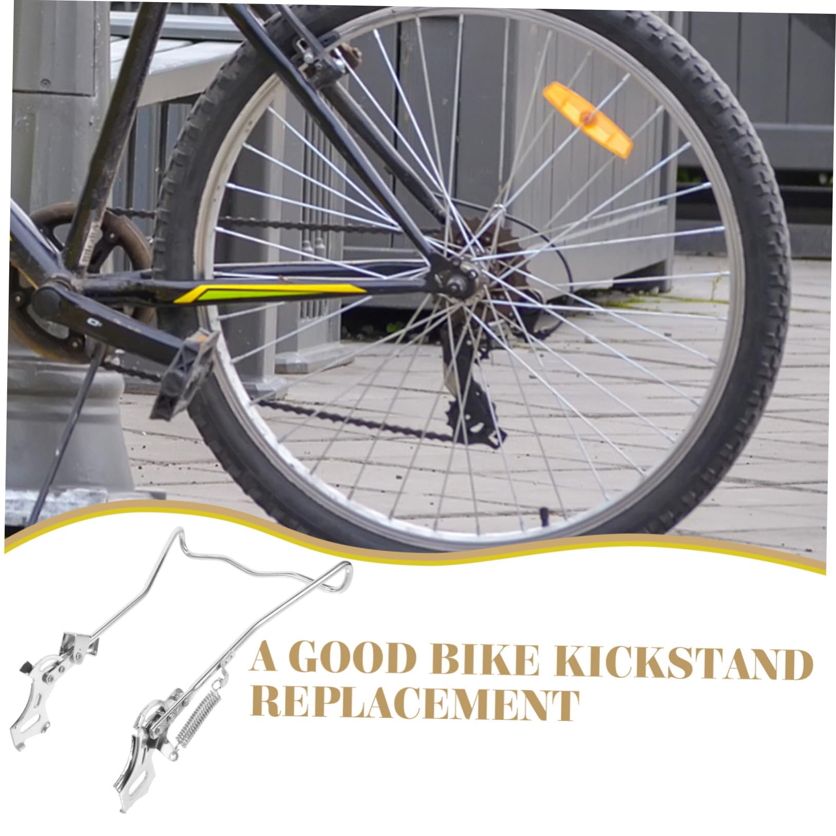 Patas Dobles para Bicicleta Soporte para Bicicleta Pata De Cabra Pata De Cabra Trasera Soporte De Estacionamiento para Bicicleta Accesorios para Bicicleta Pata Doble De