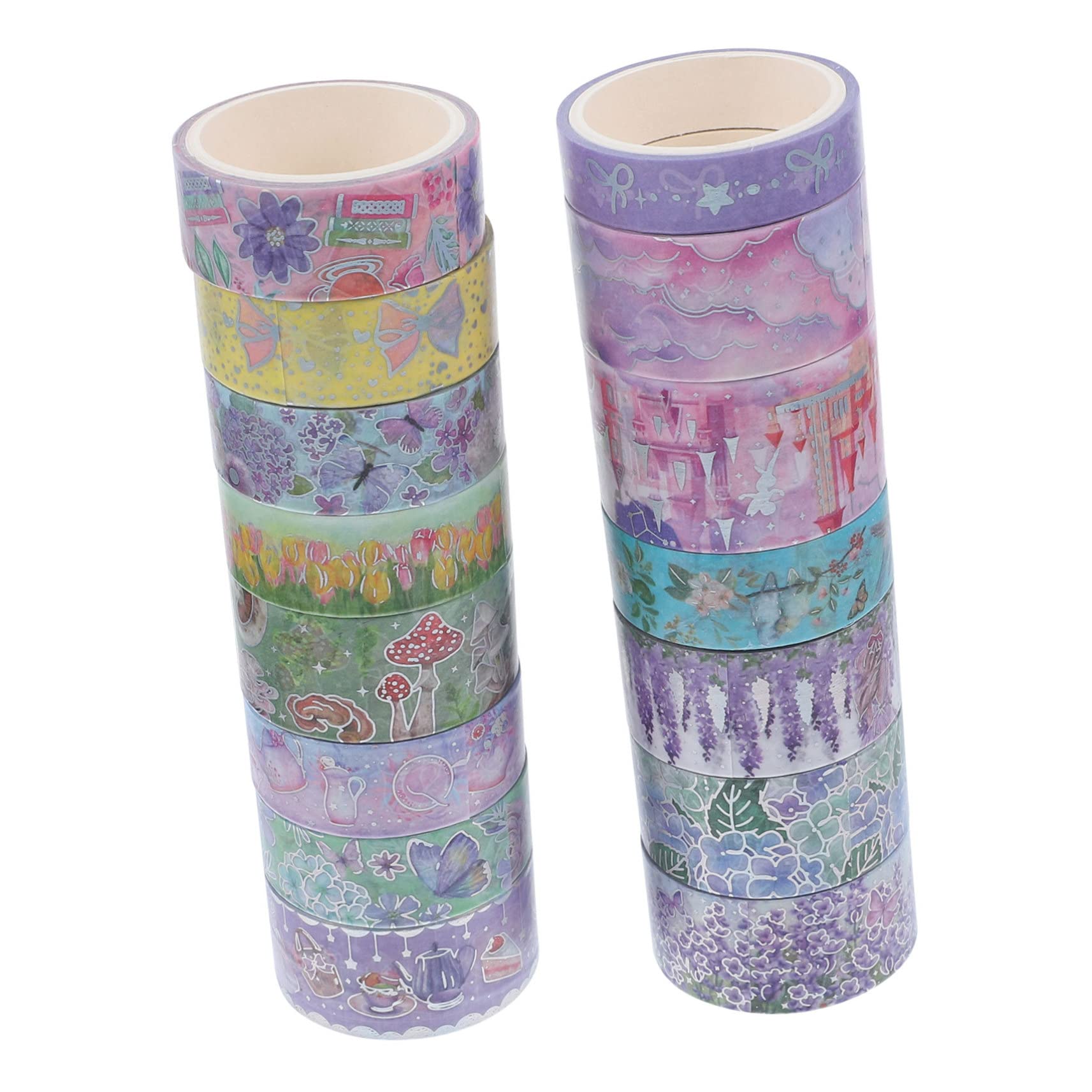 EXCEART 45rollos Cinta Decorativa De Washi para Manualidades Scrapbooking y Decoración De Diarios Diseño De Flores para