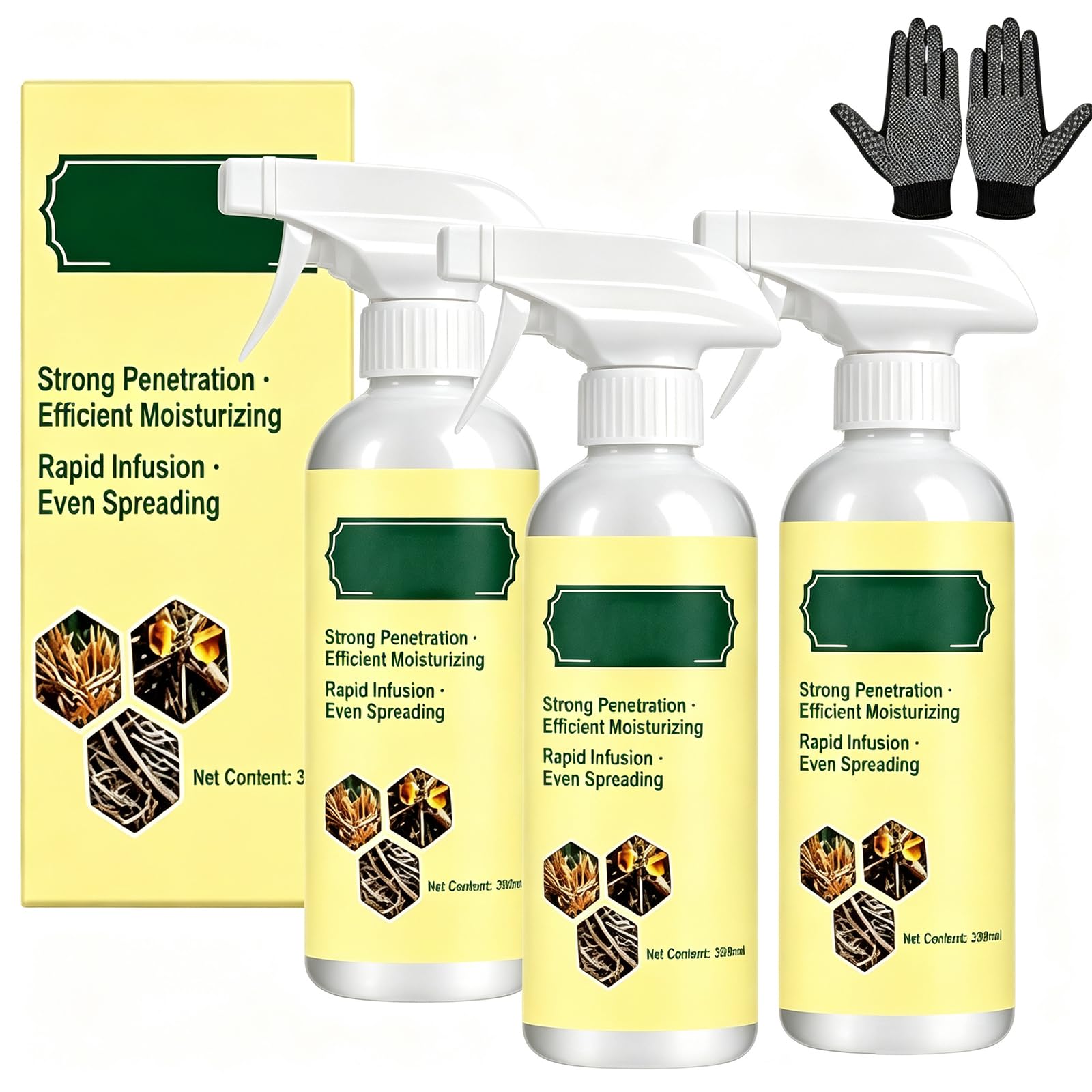 Tree Bamboo Grass Weed Killer Spray, 300ml Lawn Weed Killer Spray (3pc)