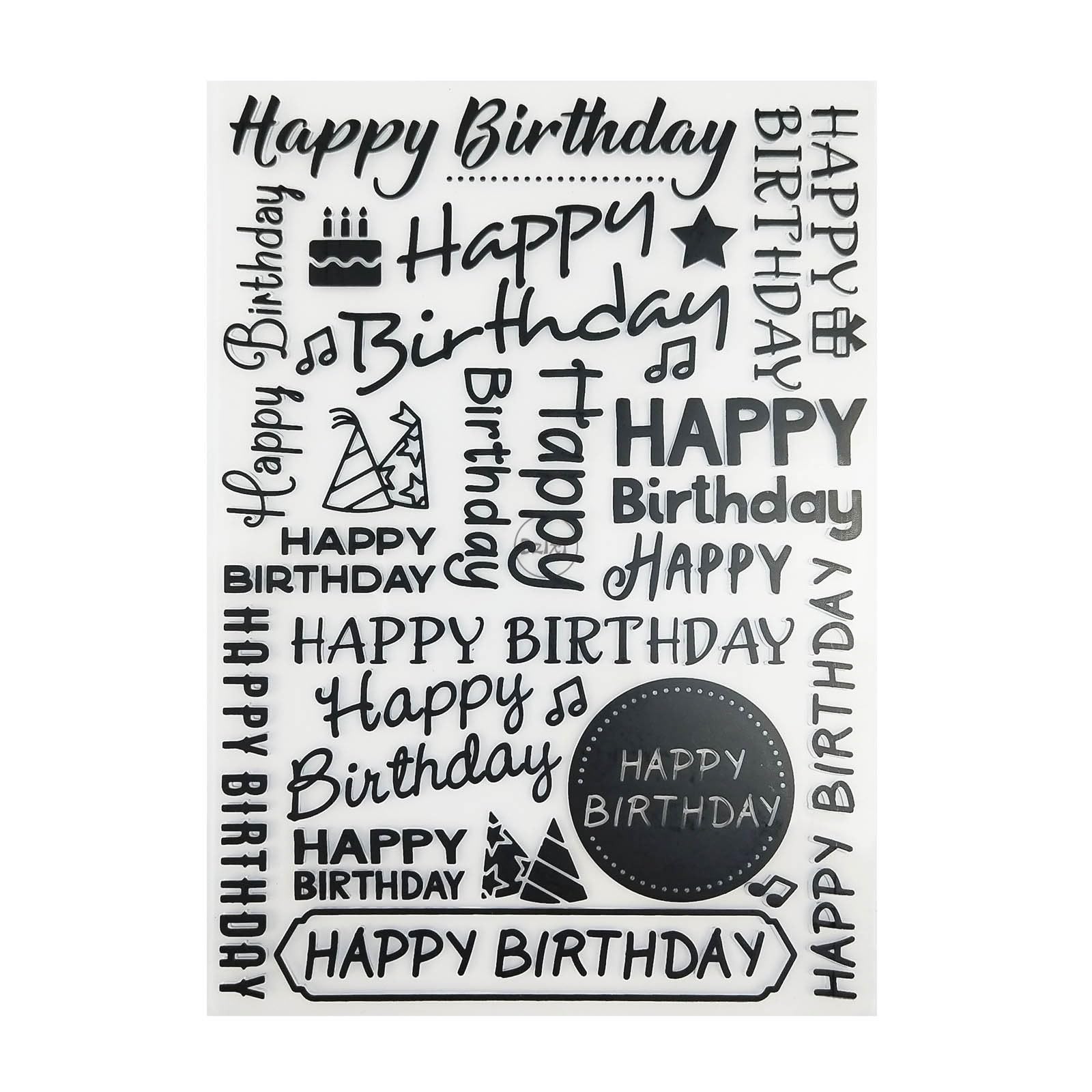 DzIxY Words Happy Birthday Embossing Folders for Cards Making Supplies DIY Paper 3D Scrapbook Stencils Album Crafts Decoration Template