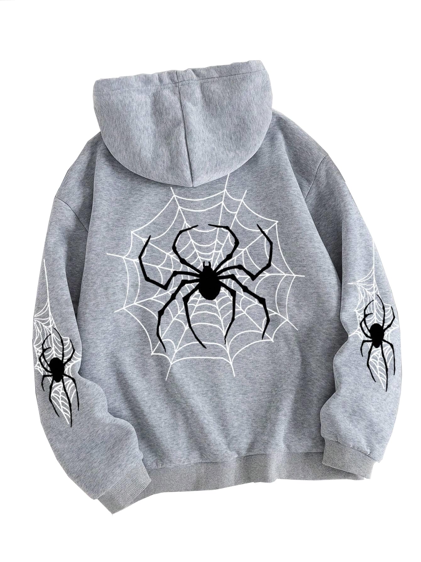 SXV 'Spider Trap’ Printed Cool Aesthetic Sweatshirt Hoodie