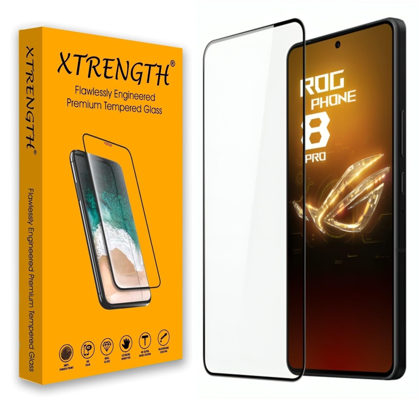 XTRENGTH Advanced HD+ Tempered Glass Screen Protector Designed for ASUS Rog 8/8 Pro (6.78") : Edge-to-Edge Full Screen Coverage with Easy Installation Kit (Anti-Scratch) (B0D7TDXC6N) Amazon Price History, Amazon Price Tracker