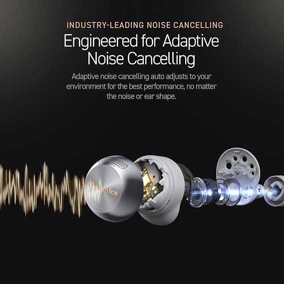 Technics Wireless Earbuds, Noise Cancelling Dolby Atmos Bluetooth Earbuds