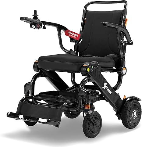 Silla de ruedas eléctrica de fibra de carbono