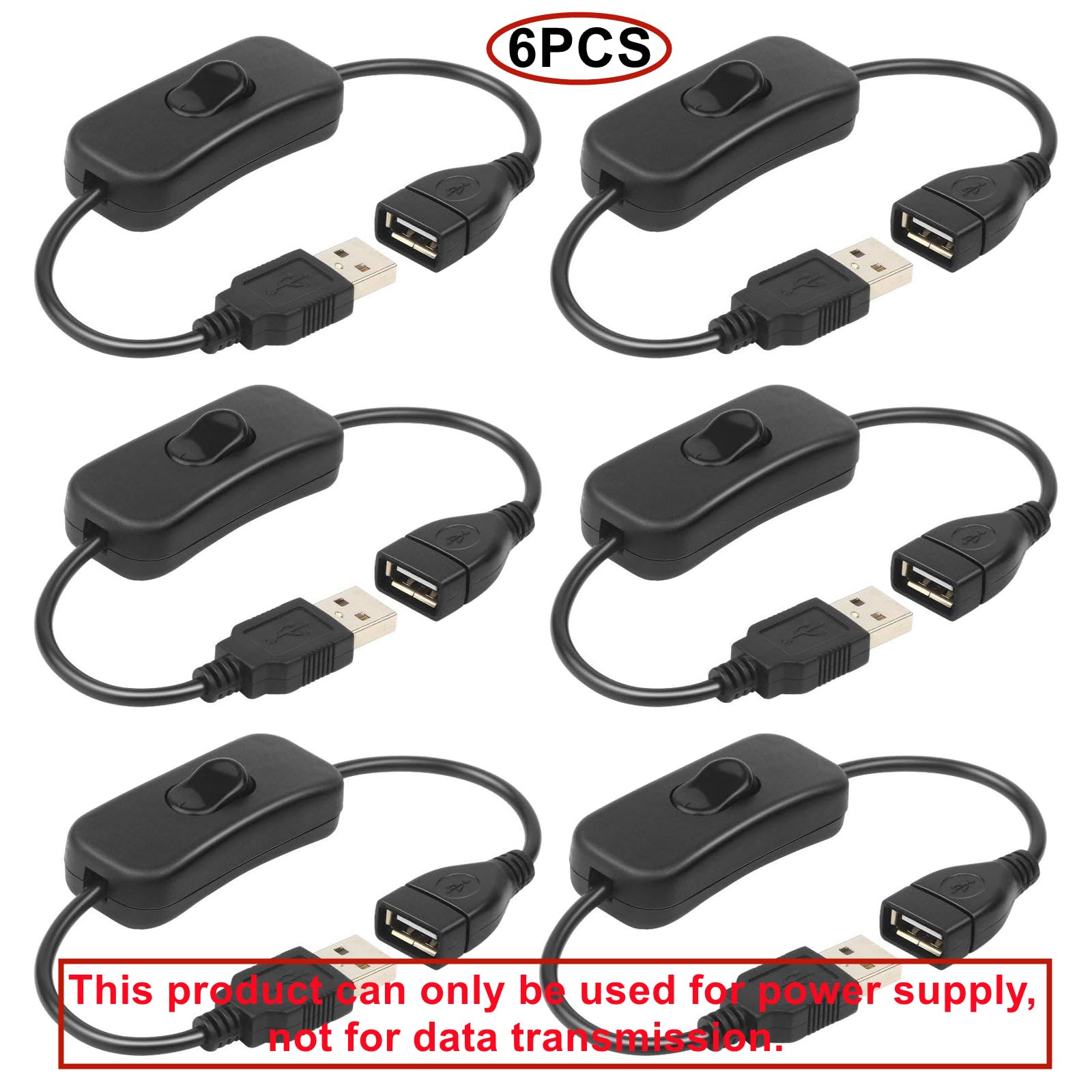 HUAZIZ 4 Pezzo 1 Meter USB Interruttore On/off Prolunga, Cavo Usb Con