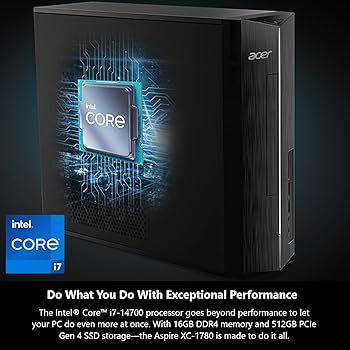 Amazon.com: Acer Aspire XC-1780-UA93 Desktop | Intel Core i7