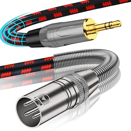 Puzkom Cable de 0.138in a XLR, 3.3 pies desequilibrado 0.138in 18 pulgadas a XLR macho, cable de micrófono adaptador XLR a 0.138in de audio disponible en Yaxa Colombia