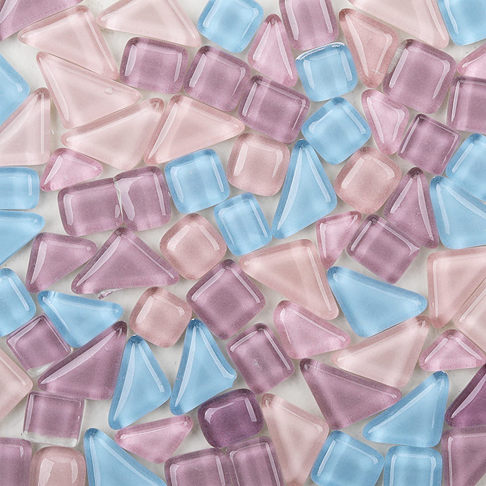 Mosaikfliesen 200g Packung Kristall Glas Mosaik Mosaik Fliesen Supplies für Home Dekoration DIY Handwerk Teller Bilderrahmen Blumentöpfe Unregelmäßige Fliesen (Erinnerung)