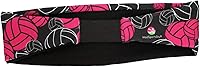 Vista 3 de MadSportsStuff Crazy Volleyball Headband with Volleyball Logos