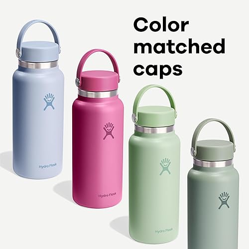 Miniatura 5 de Hydro Flask - Botella de agua de acero inoxidable aislada - Boca ancha con tapa flexible, sin derrame, a prueba de fugas y rellenable en 20 oz,
