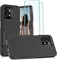 Vista 29 de Jeylly para Moto G Stylus 5G 2021 Funda con [2 Pack] Protector de Pantalla de Vidrio Templado, Protección Grado Militar Anti-Arañazos, Funda