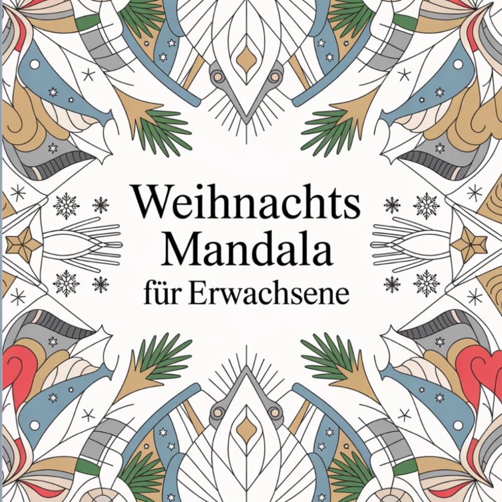Weihnachts Mandala für Erwachsene