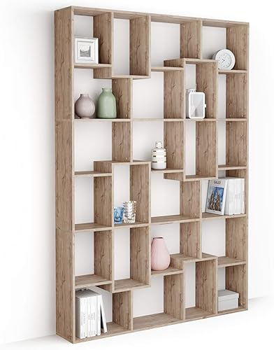 Miniatura 86 de Mobili Fiver, Estantería Iacopo XS (63.31 x 31.5 pulgadas), roble rústico, fabricada en Italia Roble rústico,Ashwood Negro,Ashwood Blanco,Efecto