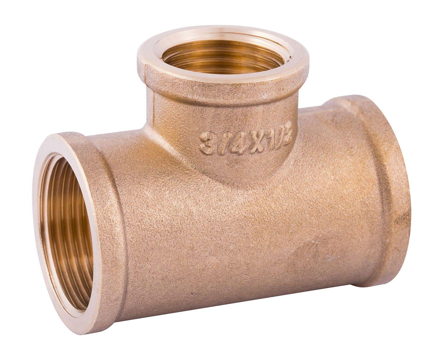 Raccordo A T In Ottone Filettato – Connettore 1/8, 1/4, 3/4 Pollici, Dritto