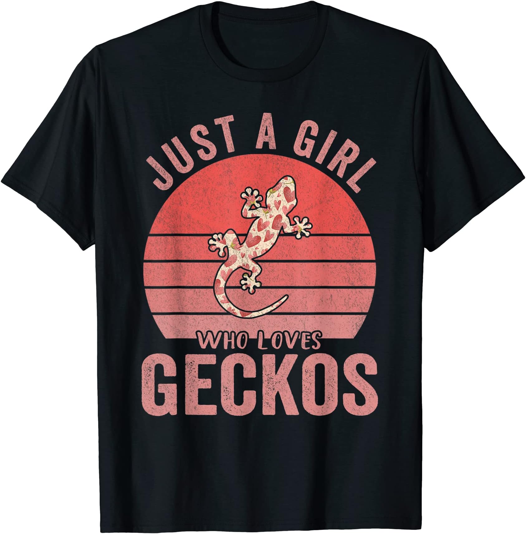 Just A Girl Who Loves Geckos Lover Funny Gecko Quote T-Shirt