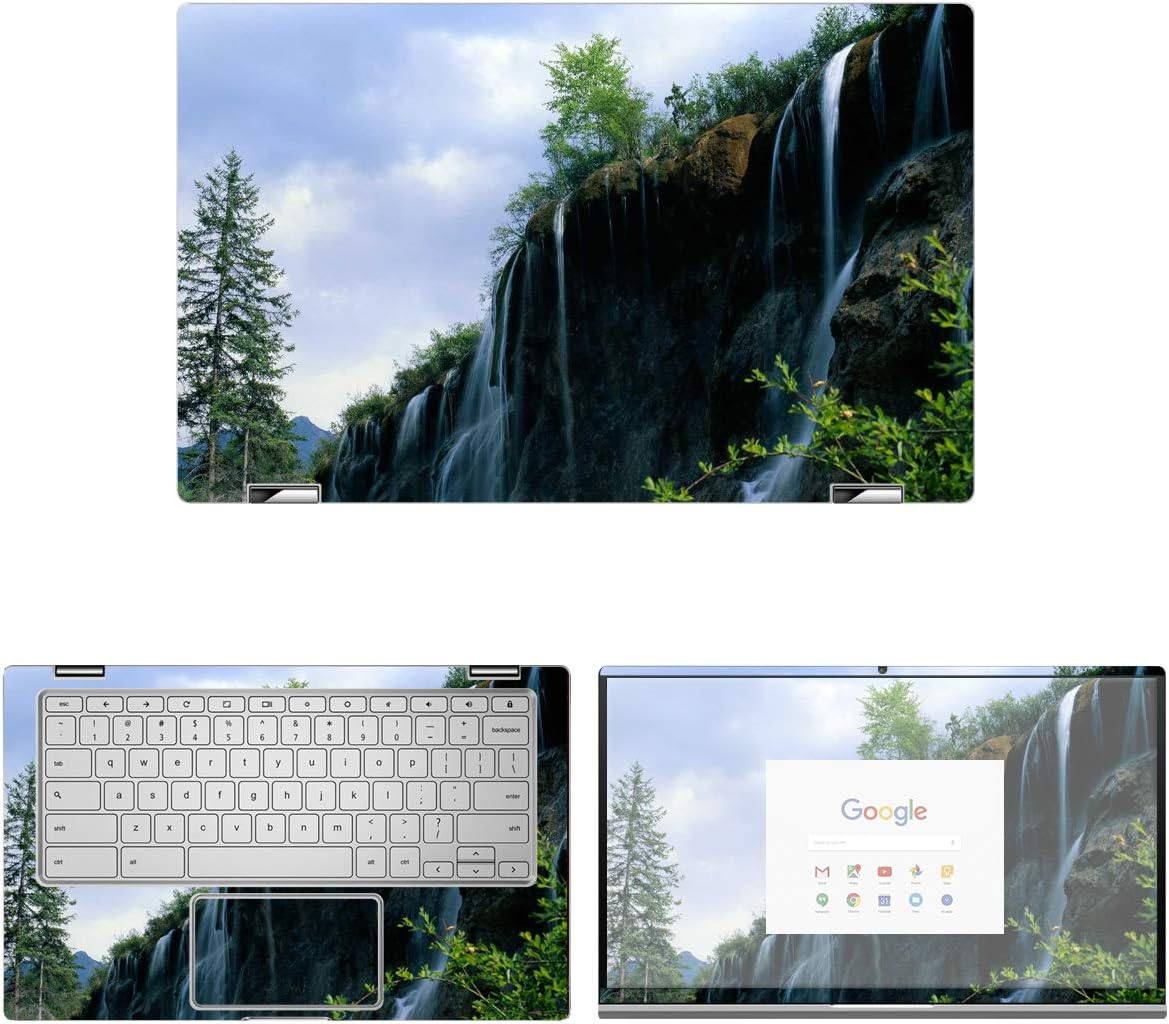 Decalrus - Protective Decal Waterfall Skin Sticker for Asus ChromeBook Flip C434 / C434TA (14" Screen) case Cover wrap ASchrmbk14_C434ta-55