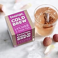 Vista 2 de teapigs Lychee & Rose Cold Brew hecho con hojas enteras (6 paquetes de 10 bolsas de té)