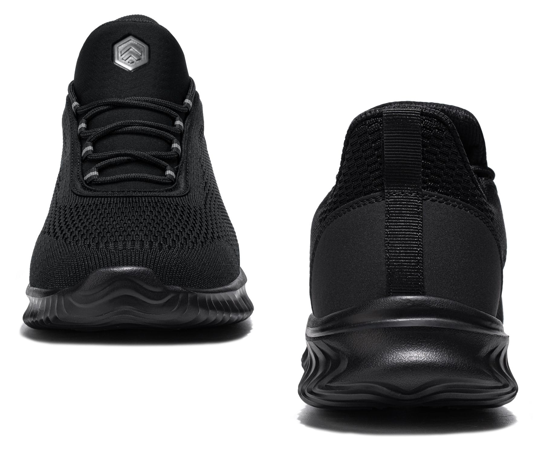 LARNMERN Zapatos de Seguridad para Hombre Slip-On Zapatillas Ligeros Calzado con Puntera de Acero
