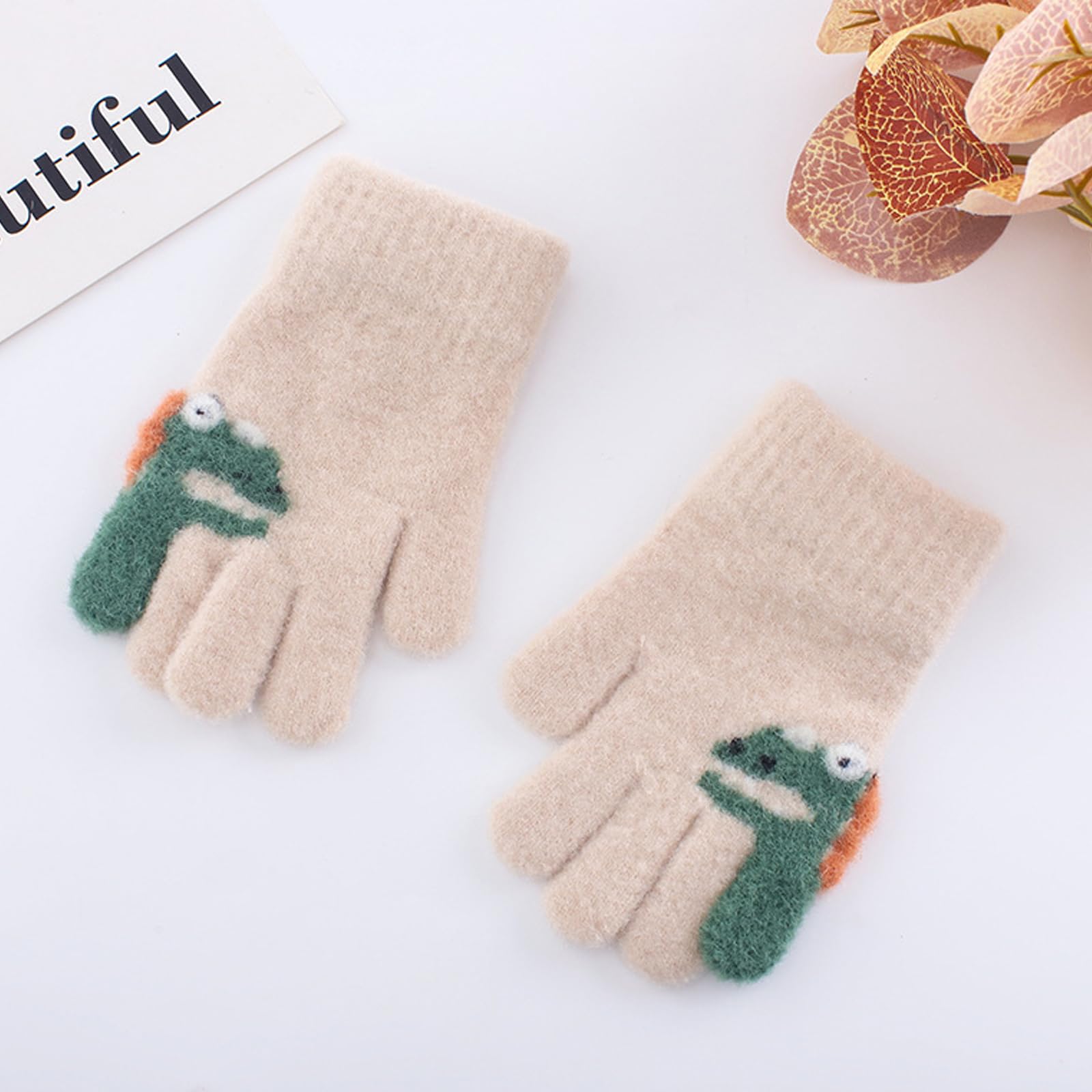 3 Piezas Conjunto De Punto Sombrero Bufanda Guantes, Gorro De Punto TéRmico Con Forro Polar Grueso, Caliente Bufanda Guantes Gorro De Invierno Set, Regalo Para Unisex 2-8 AñOs