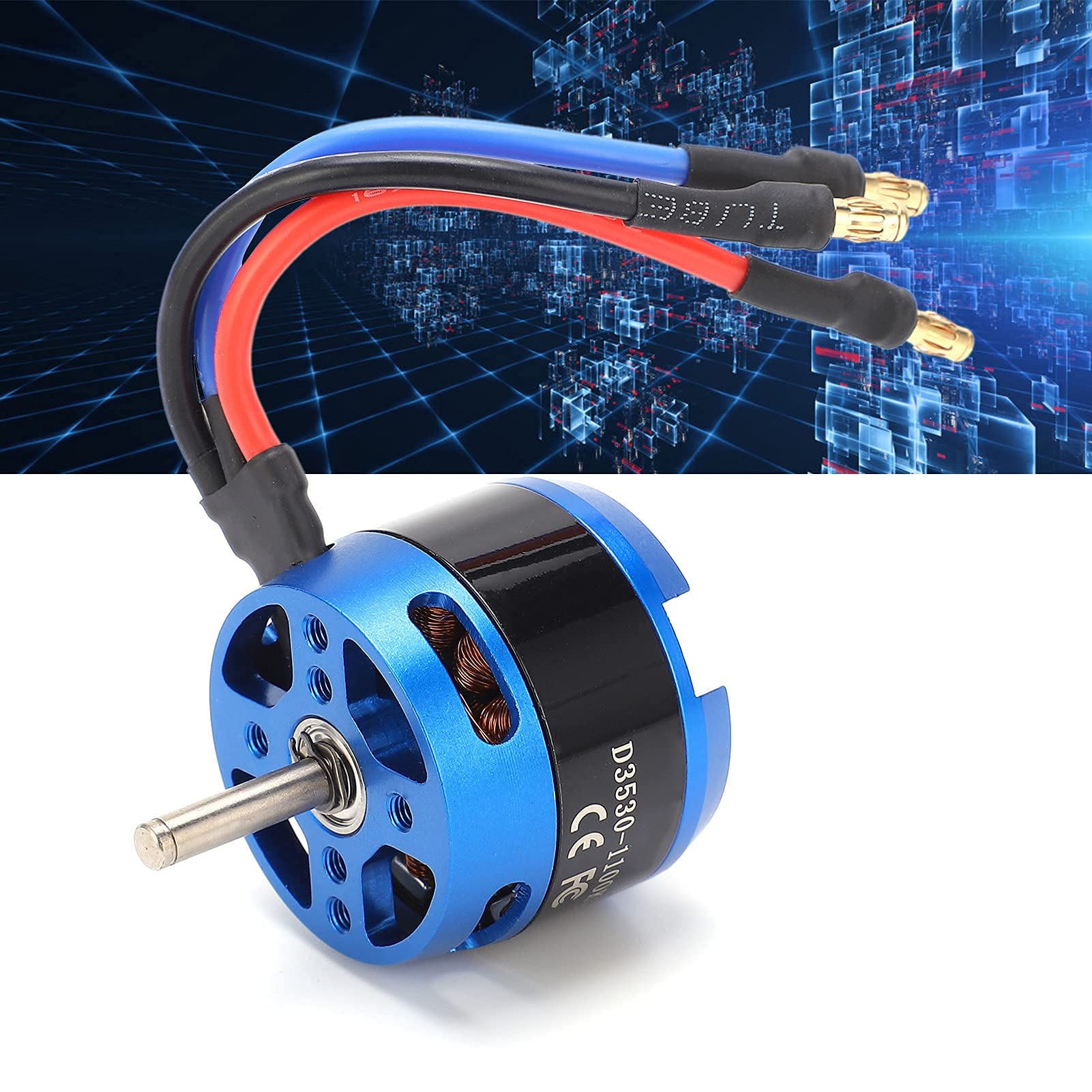 Moteur sans balais d'avion RC, moteur sans balais à haut rendement 3530 1100KV, moteur 1100KV, moteur d'avion RC pour hélicoptère d'avion RC