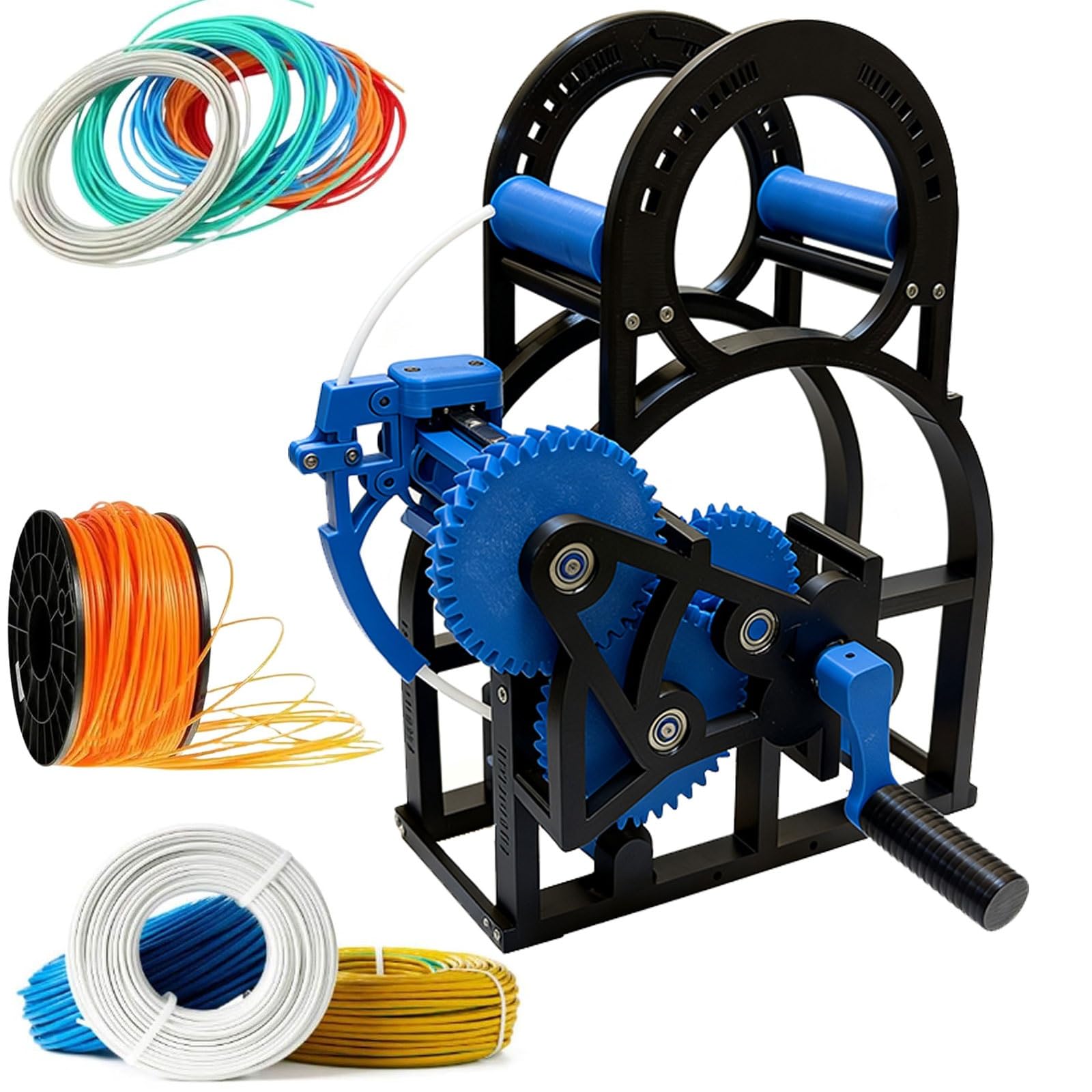 Manueller Filament Respooler, 3D Drucker Spulenwickler für 20 cm Spulen, Anti-Verheddern Drahtwickler, Universal Fadenwickler für Schweißdraht, 3D-Druck-Enthusiasten & Textilkünstler