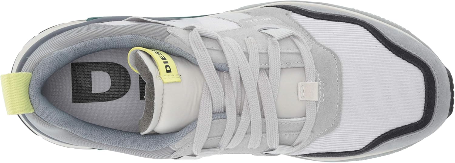 Diesel Men's Fashion Sneaker 12 Vapor Blue/Sunny Lime