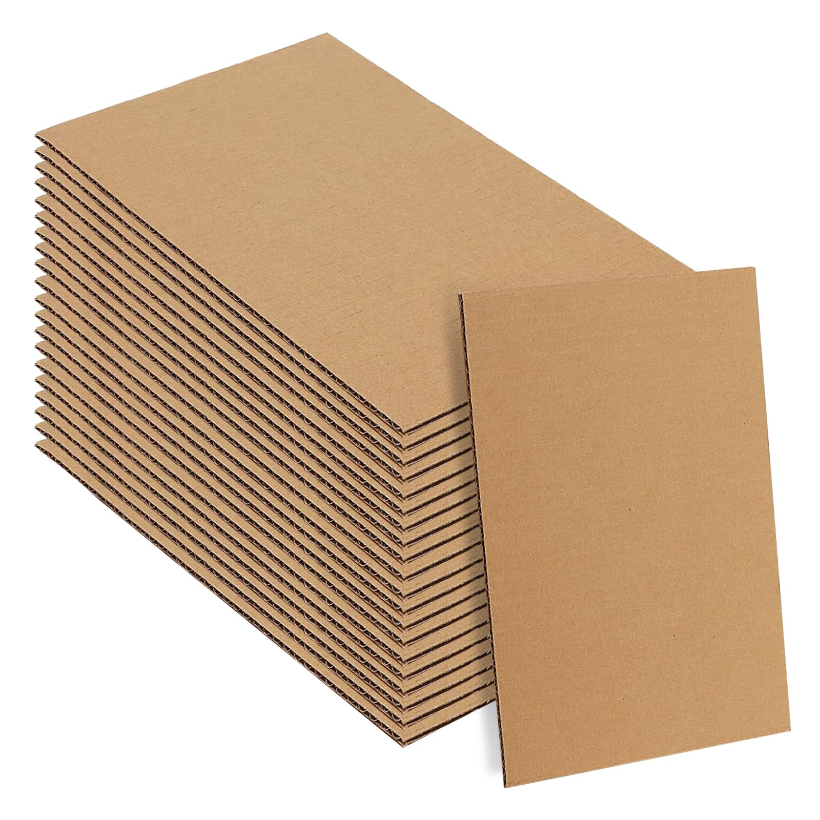 20 Pcs Corrugated Cardboard Sheets, Thick Cardboard A4 Kraft Pads Brown Cardboards for DIY Crafts Artwork Painting and Cushioning (300×200 mm)