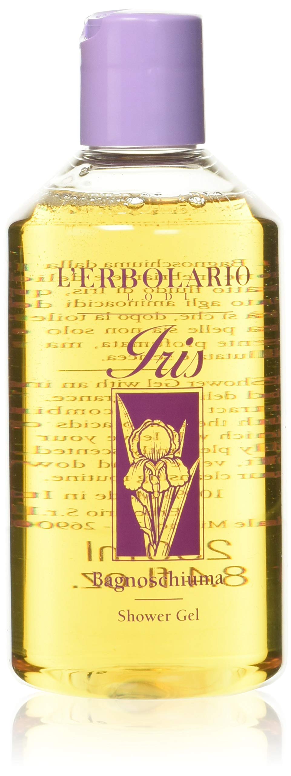 L'Erbolario, Crema Corpo Iris, Trattamento Idratante, Trattamento Vellutante e Ammorbidente, 300 ml & Iris vasca da bagno e gel doccia - 250 ml
