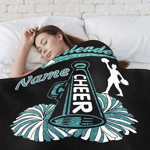 Miniatura 4 de Manta personalizada de animadora con nombre, manta de forro polar suave para niñas y niños, recién nacidos, regalo de cumpleaños, 30 x 40 pulgadas