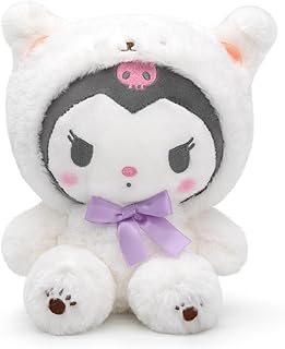 Kawaii Anime Plush Doll 8", Cartoon Stuffed Animal Figure Plushies Pillow Toy, Super Cute Cartoon Theme Party Favor, Soft Lovely Plushies Gift for Girls Teens Fans Birthday Decoration, Purple Kuro