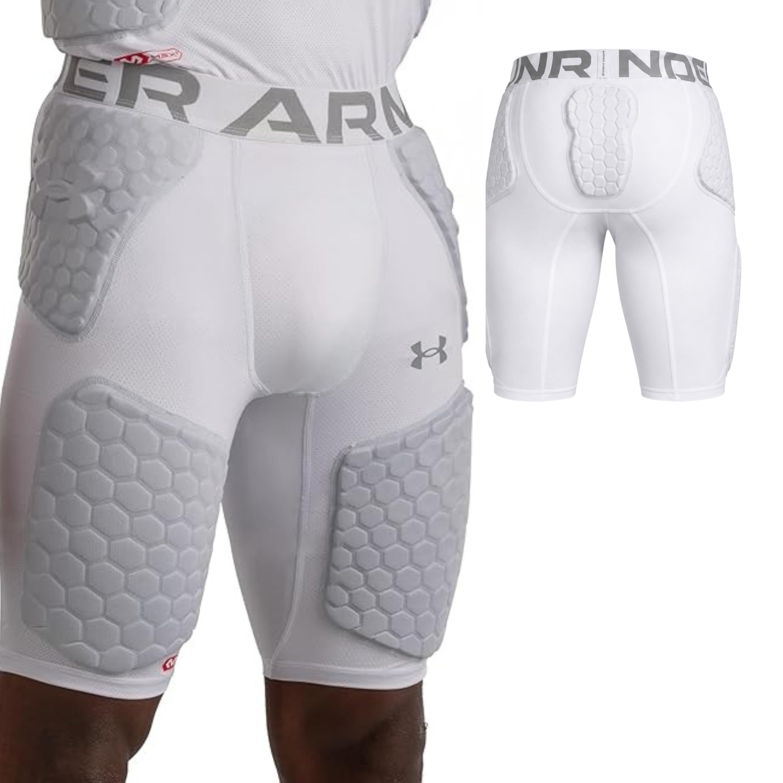 Under Armour Gameday Pro 5-Pad Football Girdle, Men's Compression Pants with Protection for Practice & Game Day, Adult Sizes-image-29