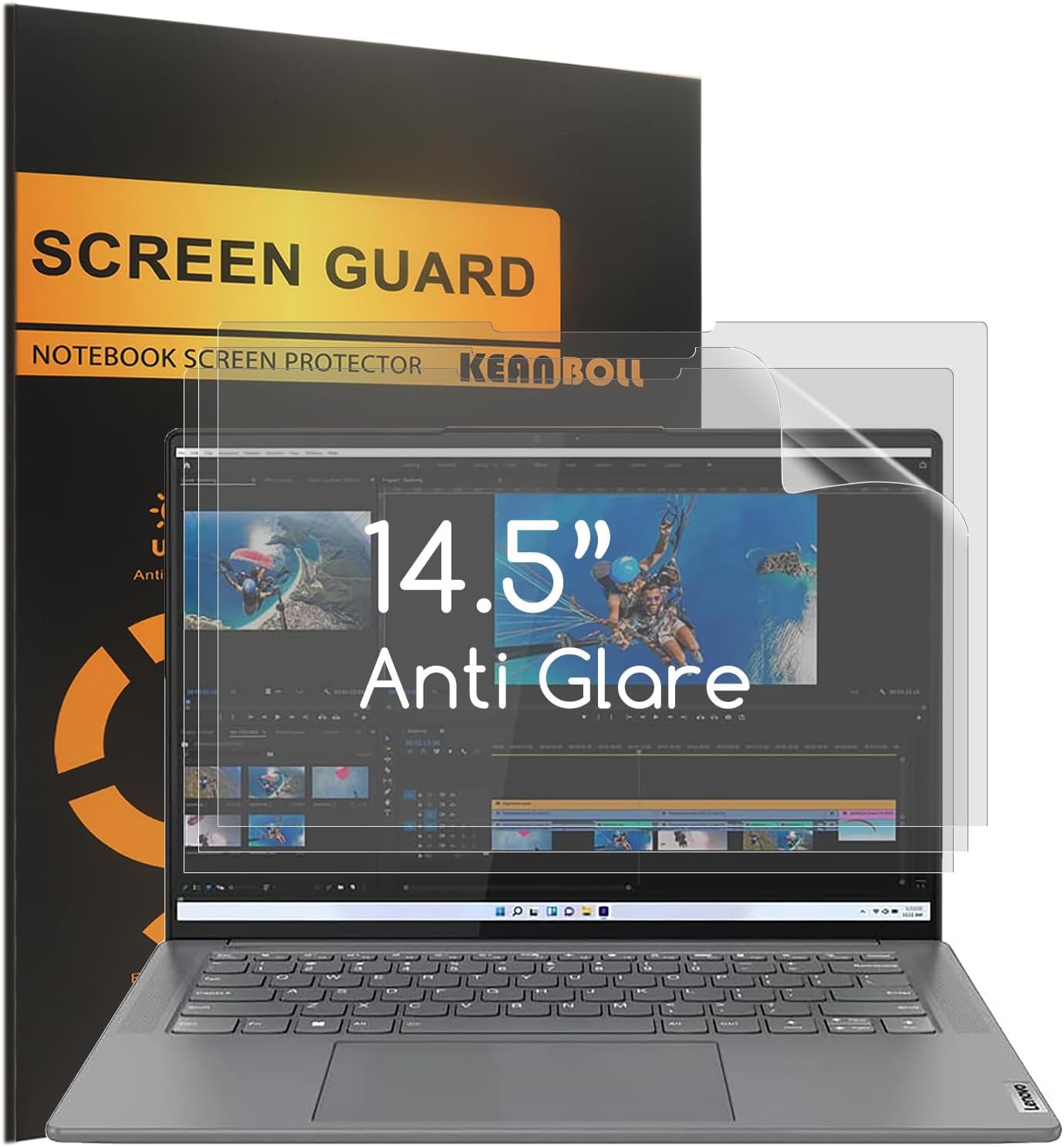 3 PCS KEANBOLL 14.5" Anti Glare Screen Protector for 2023 Lenovo Yoga Pro 7 14 Gen 8 (14ARP8 14IRH8), 2023 Lenovo Yoga Pro 9 14 Gen 8 (14IRP8), Yoga Slim 7 Pro X (14ARH7),Anti Fingerprint Film-(Matte)