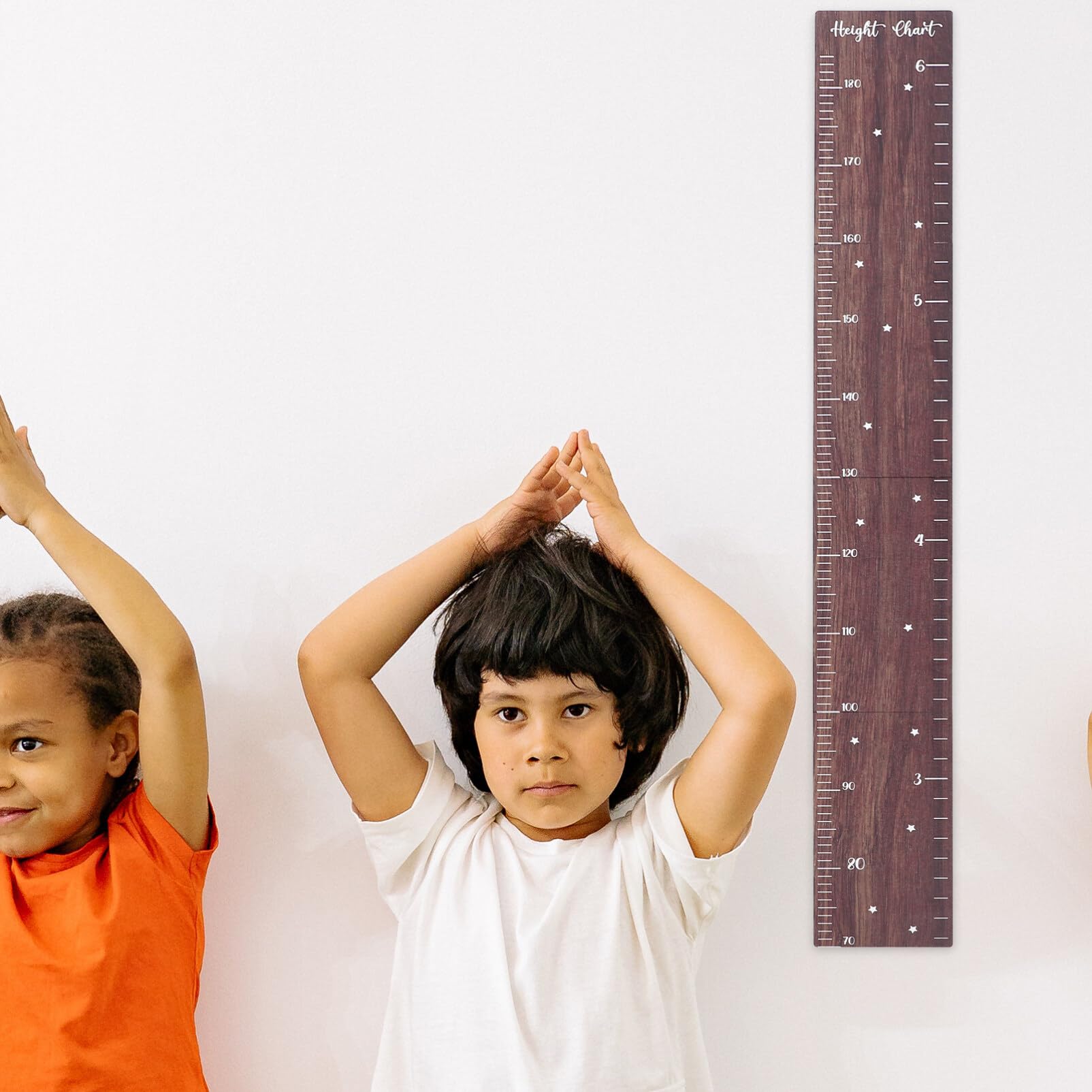 regla de altura decoración infantil medidor altura niños tabla de crecimiento de regla de madera medida de altura para pared regla de medir la altura de los niños nuez